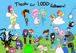 Size: 1280x895 | Tagged: adventure time, adventure time ponies, batman, batmare, catwoman, derpibooru import, humanized, princess cadance, princess celestia, princess luna, rainbow dash, rarity, safe, slenderman, tumblr, twilight sparkle