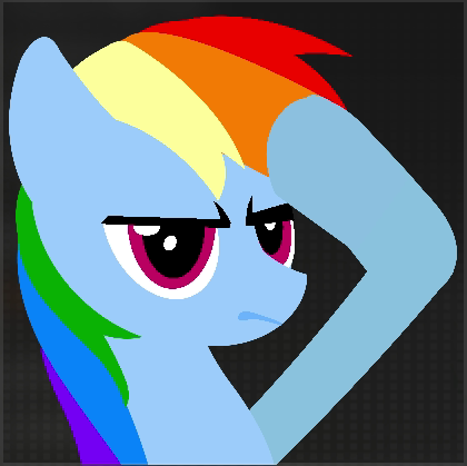 Size: 420x419 | Tagged: artist:machinaezero, black ops 2, call of duty, derpibooru import, emblem, emblem editor, rainbow dash, rainbow dash salutes, safe, salute, solo