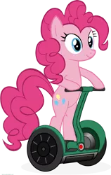 Size: 672x1062 | Tagged: artist:pinkiepiemike, derpibooru import, pinkie pie, safe, segway, solo