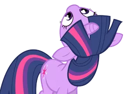 Size: 6500x4875 | Tagged: safe, artist:theshadowstone, derpibooru import, twilight sparkle, pony, unicorn, absurd resolution, female, looking up, mare, simple background, solo, transparent background, vector