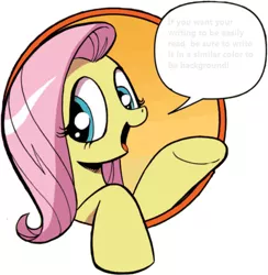 Size: 421x431 | Tagged: bad advice fluttershy, derpibooru import, exploitable meme, fluttershy, idw, meme, safe