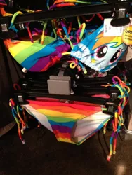 Size: 720x960 | Tagged: bikini, clothes, derpibooru import, hot topic, irl, meme origin, merchandise, photo, rainbow dash, rainbow dash bikini, safe, swimsuit