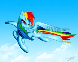 Size: 5000x4000 | Tagged: absurd resolution, artist:ultimiant, flying, rainbow dash, safe, solo