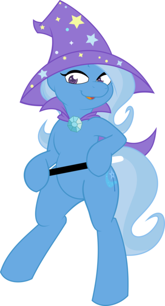 Size: 6000x11115 | Tagged: safe, artist:joey darkmeat, artist:pastelflakes, derpibooru import, trixie, pony, absurd resolution, bipedal, cape, clothes, hat, solo, trixie's cape, trixie's hat, vector, wand