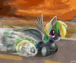 Size: 4191x3444 | Tagged: artist:owlvortex, derpibooru import, oc, oc:wheely bopper, original species, pegasus, safe, solo, unofficial characters only, wheelpone