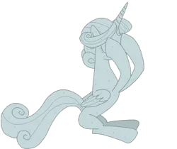 Size: 1280x1074 | Tagged: safe, artist:animayhem, derpibooru import, doctor whooves, princess cadance, time turner, alicorn, pony, crossover, doctor who, parody, simple background, solo, statue, transparent background, vector, weeping angel