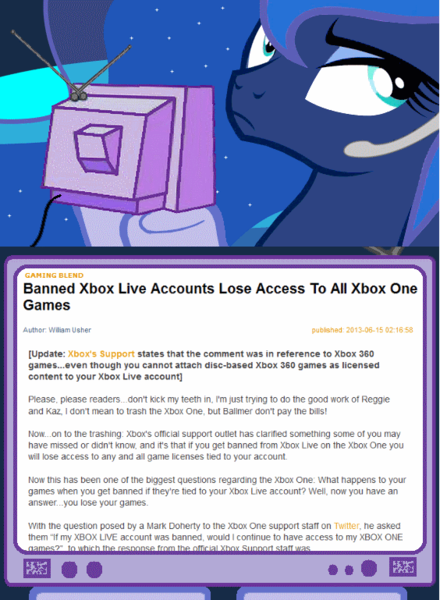 Size: 564x769 | Tagged: banned, derpibooru import, epic fail, exploitable meme, fail, gamer luna, princess luna, safe, tv meme, xbox one