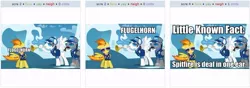 Size: 789x277 | Tagged: derpibooru import, exploitable meme, fast clip, flugelhorn, image macro, juxtaposition, juxtaposition win, manerick, maverick, meme, safe, spitfire, whiplash, wonderbolts academy