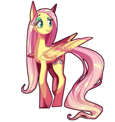 Size: 1199x1272 | Tagged: safe, artist:frogbians, derpibooru import, fluttershy, pegasus, pony, eyeshadow, female, mare, simple background, solo, transparent background