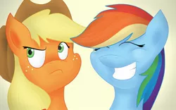 Size: 1920x1200 | Tagged: applejack, artist:thebatfang, derpibooru import, rainbow dash, safe