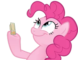 Size: 990x759 | Tagged: derpibooru import, handi-snack, look what pinkie found, peanut butter crackers, pinkie pie, safe, simple background, solo, transparent background, vector