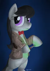 Size: 1000x1414 | Tagged: safe, artist:darkhestur, derpibooru import, octavia melody, crossover, doctor who, eleventh doctor, solo