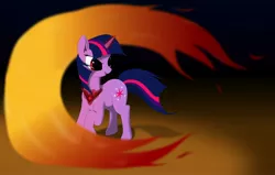 Size: 3478x2218 | Tagged: alicorn amulet, artist:hydrusbeta, derpibooru import, fire, safe, solo, twilight sparkle