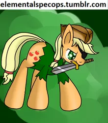 Size: 2200x2500 | Tagged: 30 minute art challenge, applejack, artist:novaspark, derpibooru import, eyepatch, mouth hold, pirate, safe, solo