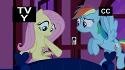 Size: 1920x1072 | Tagged: artist:dtkraus, charging, derpibooru import, edit, edited screencap, electrical outlet, electricity, flutterbot, fluttershy, fluttershy sleeps naked, goddammit kraus, plug, rainbow dash, robot, safe, screencap, the super speedy cider squeezy 6000, tv-y, wat