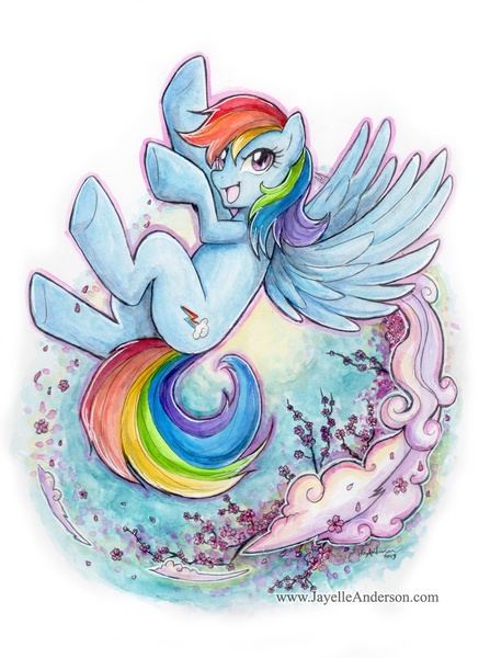 Size: 827x1110 | Tagged: safe, artist:jayelle-anderson, derpibooru import, rainbow dash, solo