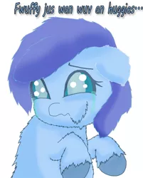 Size: 801x998 | Tagged: artist:inkiepie, crying, derpibooru import, fluffy pony, fluffy pony original art, hug, sad, safe, solo