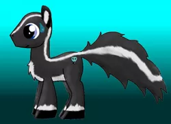 Size: 871x630 | Tagged: artist:tbolt, derpibooru import, oc, original species, safe, skunk, skunk pony, solo, unofficial characters only
