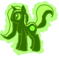 Size: 715x696 | Tagged: artist:radioactiveskunk, derpibooru import, oc, original species, safe, scrunchy face, skunk, skunk pony, solo, unofficial characters only