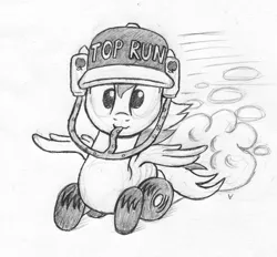 Size: 1183x1100 | Tagged: safe, artist:asai-gomen, derpibooru import, oc, oc:wheely bopper, unofficial characters only, original species, wheelpone, apple, apple juice, baseball cap, can, cap, cider, drink driving, drinking, drinking hat, grayscale, hat, helmet, juice, looking at you, monochrome, sketch, soda, solo, straw, top gun, traditional art