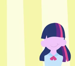 Size: 818x723 | Tagged: safe, artist:maareep, artist:typhwosion, derpibooru import, twilight sparkle, equestria girls, abstract background, female, lineless, minimalist, modern art, smiling, solo, wallpaper