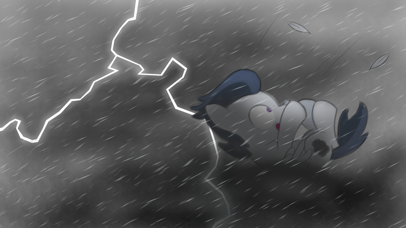 Size: 2560x1440 | Tagged: artist:dtcx97, derpibooru import, lightning, post-crusade, rain, rumble, safe, solo, thunderstorm, wallpaper