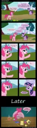 Size: 4000x13671 | Tagged: safe, artist:synthrid, derpibooru import, pinkie pie, twilight sparkle, comic, pulp fiction, reference