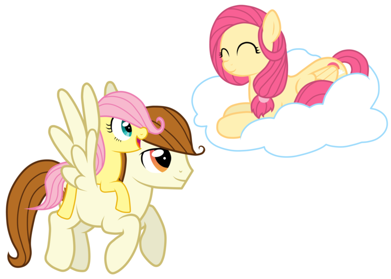 Size: 1600x1140 | Tagged: artist:jennieoo, derpibooru import, family, filly, fluttershy, parent, safe