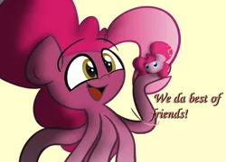 Size: 1000x720 | Tagged: derpibooru import, monster pony, octo pie, octopony, octopus, original species, pinkie pie, semi-grimdark