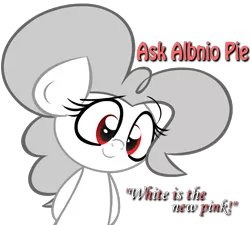 Size: 800x719 | Tagged: safe, artist:albinon, derpibooru import, pinkie pie, ask-albino-pie, solo