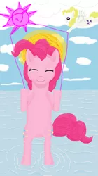 Size: 2518x4500 | Tagged: derpibooru import, invisible pink unicorn, pinkie pie, religion, safe, surprise