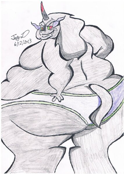 Size: 909x1280 | Tagged: anthro, artist:joe-anthro, bedroom eyes, bhm, briefs, clothes, derpibooru import, fat, king sombra, male, morbidly obese, obese, questionable, seductive, solo, solo male, underwear