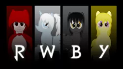 Size: 1920x1080 | Tagged: blake belladonna, derpibooru import, ponified, ruby rose, rwby, safe, wallpaper, weiss schnee, yang xiao long