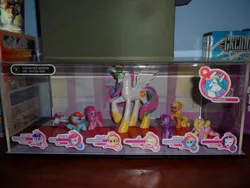 Size: 960x720 | Tagged: applejack, blind bag, custom, derpibooru import, figure, fluttershy, irl, mane six, photo, pinkie pie, princess molestia, rainbow dash, rarity, safe, toy, twilight sparkle