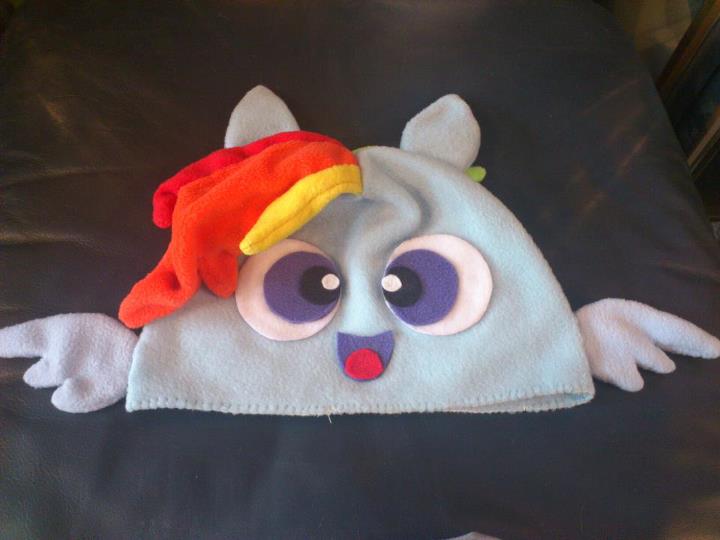 Size: 720x540 | Tagged: artist:maylee, beanie, custom, derpibooru import, hat, irl, photo, rainbow dash, safe