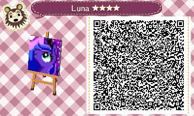 Size: 400x240 | Tagged: 3ds, animal crossing, artist:lance, princess luna, qr code, safe