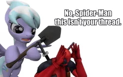 Size: 960x600 | Tagged: 3d, artist:pinkie diane roosevelt phd, cloudchaser, deadpool, derpibooru import, dexterous hooves, gmod, marvel, reaction image, safe