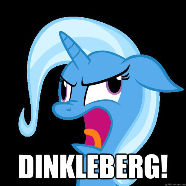 Size: 625x625 | Tagged: safe, derpibooru import, trixie, pony, unicorn, bust, derp, dinkleberg, female, floppy ears, image macro, mare, meme, nose wrinkle, open mouth, portrait, simple background, solo, the fairly oddparents, trixie yells at everything, wheels trixie