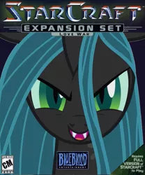 Size: 749x900 | Tagged: artist:nickyv917, derpibooru import, expansion pack, parody, queen chrysalis, safe, solo, starcraft