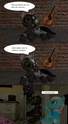 Size: 1680x3068 | Tagged: 3d, artist:pinkie diane roosevelt phd, comic, derpibooru import, description is relevant, gmod, half-life, half-life 2, human error, lotus blossom, lotus blossum, metrocop, ponified, scanner, semi-grimdark, song reference, stun stick, stunstick