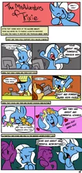 Size: 1650x3472 | Tagged: and they had great and powerful kisses, artist:fauxsquared, ben-day dots, comic, derpibooru import, fast food, pointy ponies, safe, shipper on deck, trixie