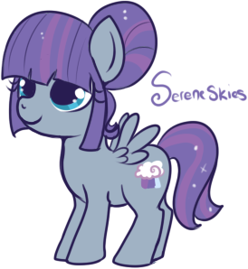 Size: 274x298 | Tagged: artist:lulubell, derpibooru import, magical lesbian spawn, next generation, oc, oc:serene skies, offspring, parent:princess luna, parents:twiluna, parent:twilight sparkle, safe, simple background, solo, transparent background, unofficial characters only