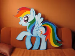 Size: 900x675 | Tagged: artist:atelok, cutout, derpibooru import, photo, rainbow dash, safe, solo