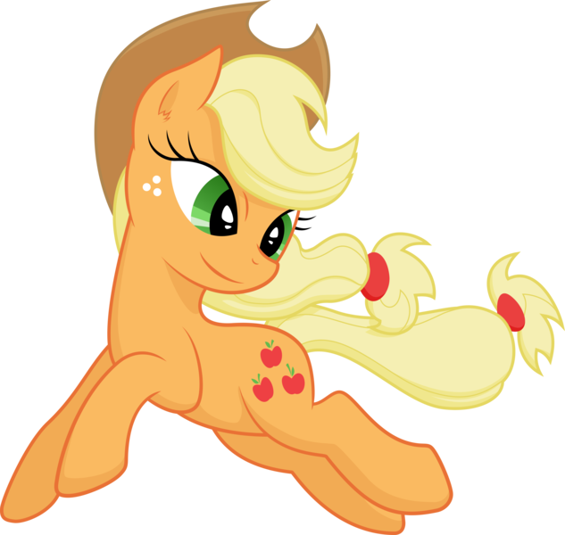 Size: 7620x7218 | Tagged: absurd resolution, applejack, artist:abion47, artist:kp-shadowsquirrel, cowboy hat, derpibooru import, hat, jumping, looking back, safe, simple background, solo, transparent background, vector