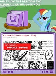 Size: 563x771 | Tagged: derpibooru import, exploitable meme, gamerdash, meme, nintendo, obligatory pony, rainbow dash, safe, tv meme