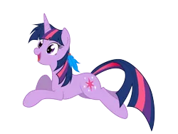 Size: 4000x3000 | Tagged: artist:csillaghullo, derpibooru import, feather, implied shipping, safe, simple background, solo, transparent background, twilight sparkle, vector
