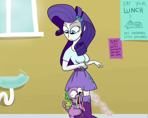 Size: 500x400 | Tagged: questionable, artist:catfood-mcfly, derpibooru import, rarity, spike, dog, equestria girls, equestria girls (movie), bestiality, breasts, busty rarity, cropped, female, humping, incestria girls, looking down, male, shipping, sparity, spike the dog, straight, zoophilia