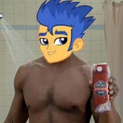 Size: 540x540 | Tagged: safe, derpibooru import, flash sentry, equestria girls, exploitable meme, flash sentry savior of the universe, hello ladies, meme, old spice, old spice guy, the man your man could smell like