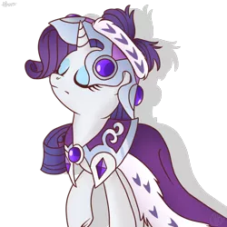 Size: 800x800 | Tagged: artist:akara-art, crown, derpibooru import, princess platinum, rarity, safe, solo