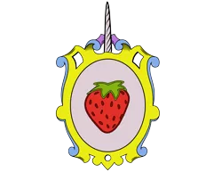 Size: 2200x1700 | Tagged: artist:lord-giampietro, coat of arms, cutie mark, derpibooru import, food, heraldry, holly dash, no pony, safe, simple background, strawberry, transparent background